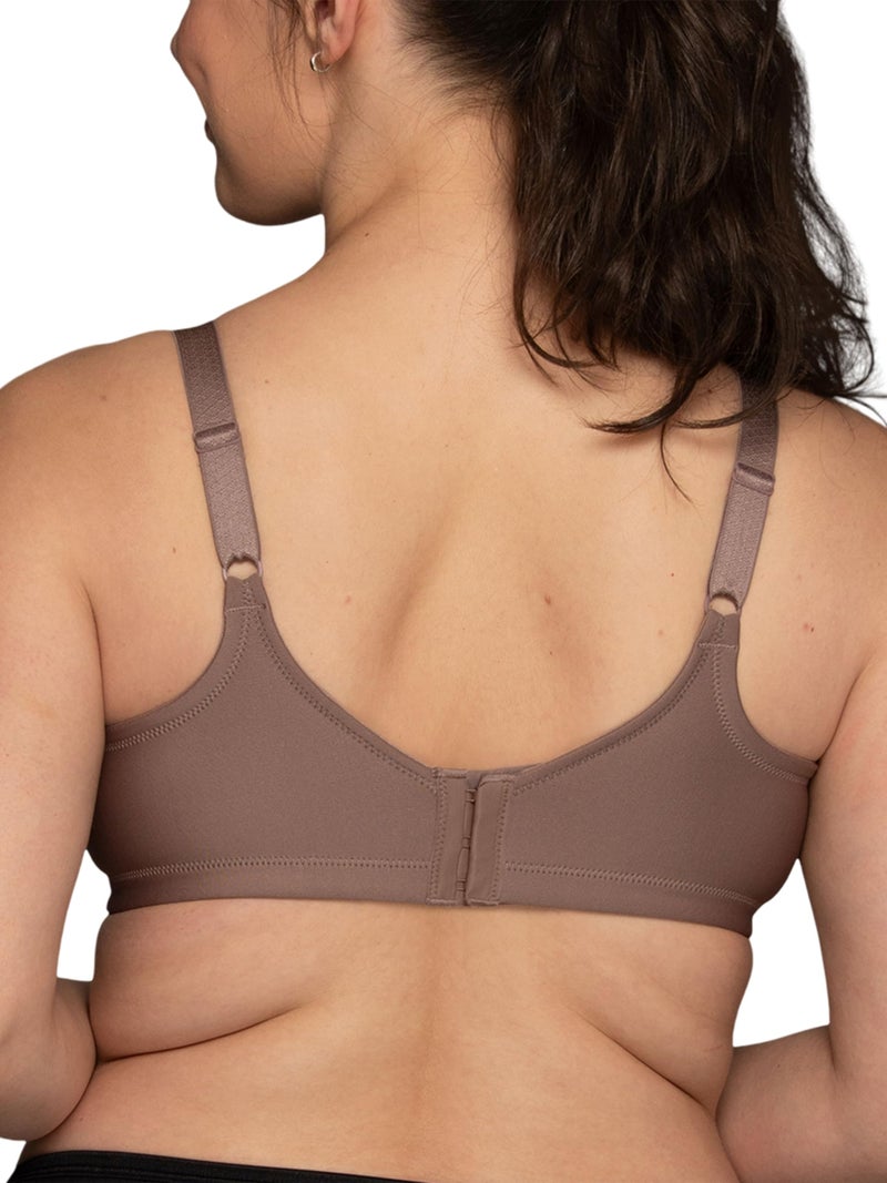 Vanity Fair womens Full Figure Beauty Back Smoothing Bra, Wirefree - Walnut, 40DD US - Image 3